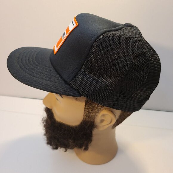 Vintage 90s Trucker Hat Fram Patch Mesh Adjustable Hat - Picture 3 of 8